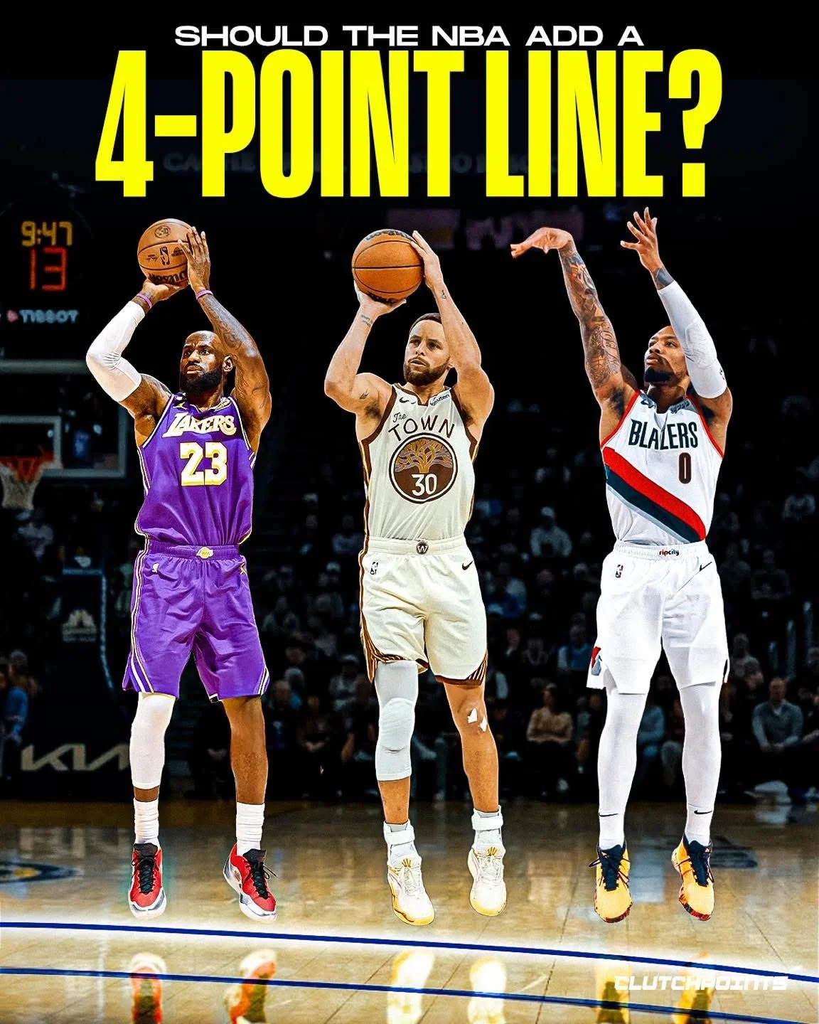 NBA 4점슛 라인 도입에 대한 선수들의 찬반 여론 - 매니아 커뮤니티 NBA News 게시판
